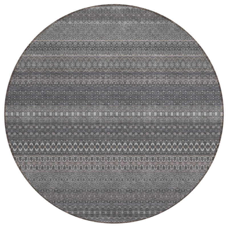 Tapis d'intérieur rond 8 po
