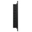 Armoire à miroir 24 po x 30 po avec cadre en métal noir - Support mural de salle de bain ou 3 tablettes réglables encastrées, compartiment encadré en verre trempé