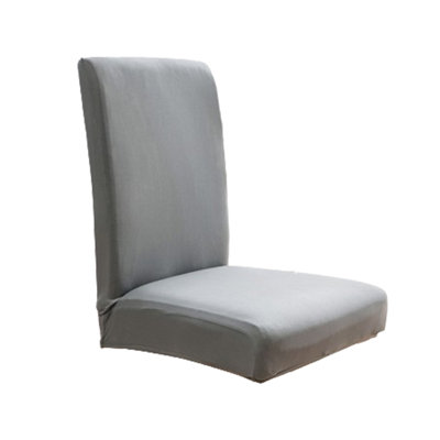 Soft  cushion Solid Color Brushed High Elastic Chair Cover  Soft And Comfortable Chair Seat Cover -proof And- Chair Slipcover Suitable For Dining Chair
