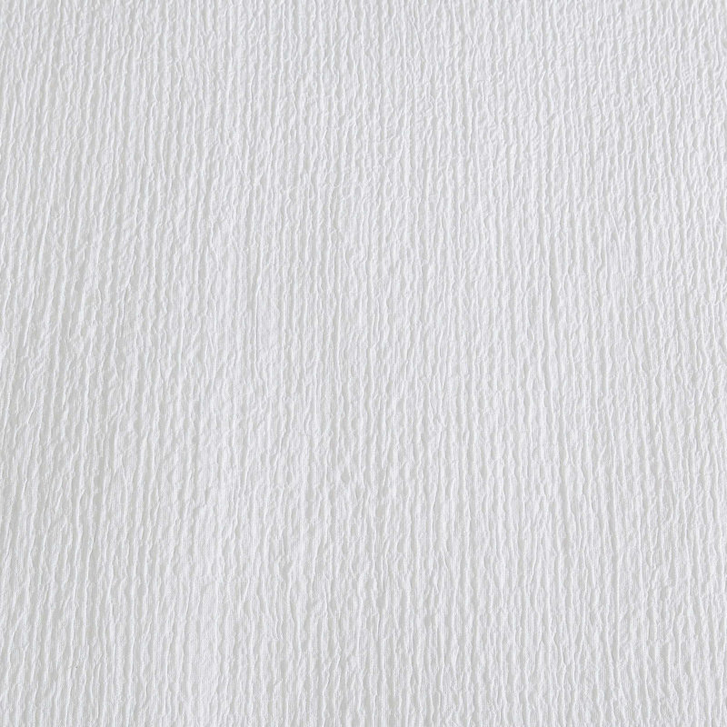Ensemble d'édredon réversible Calvin Klein Seersucker, Blanc, Édredon pour grand lit + 2 taies décoratives