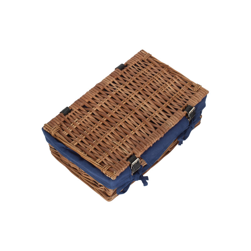 15" Packaging Hamper With Navy Blue Lining