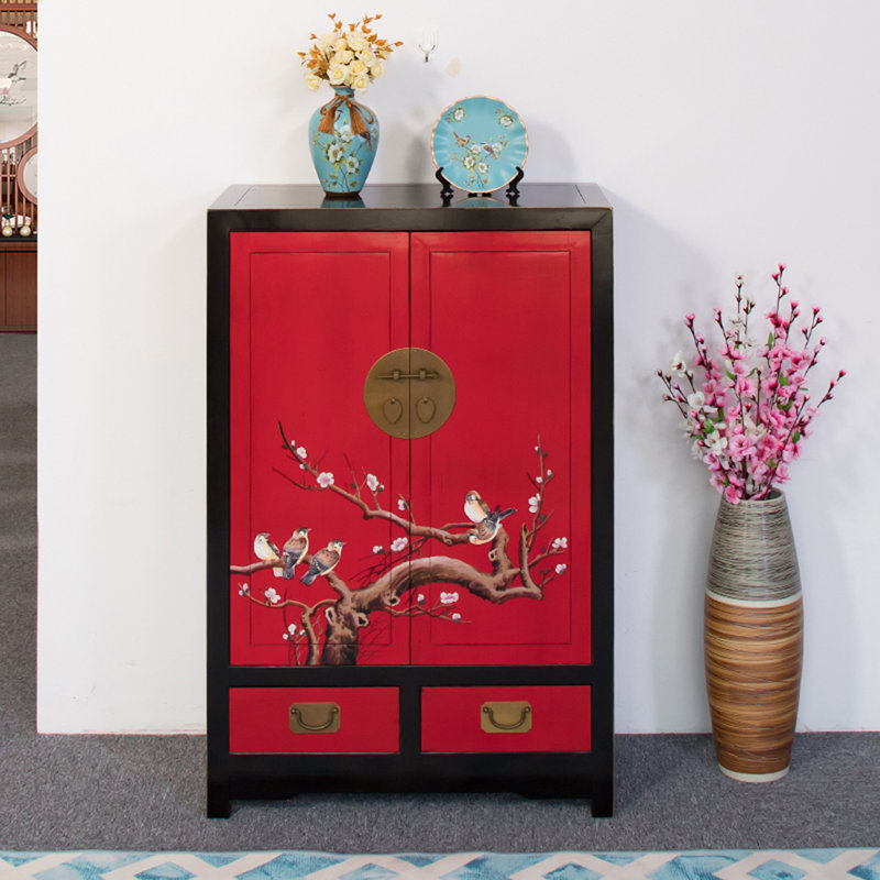 Armoire de rangement pour chaussures en bois massif 16 paires