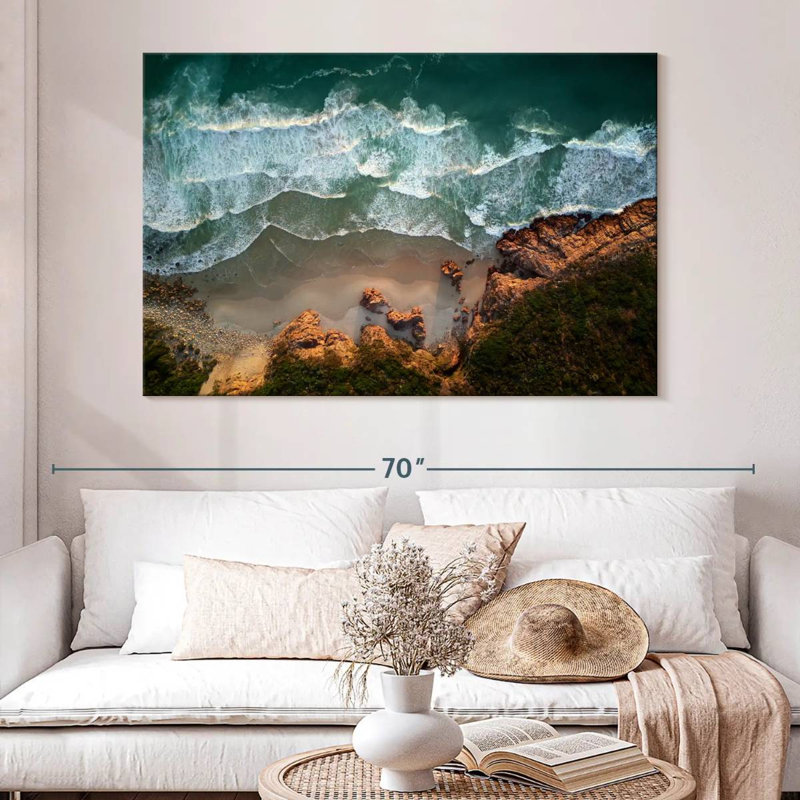 Gillard Coastal Waves, H 34 po x l 51 po