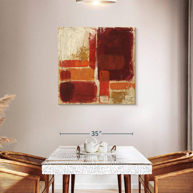 Warm Kux Overlap I, 36" H x 36" W