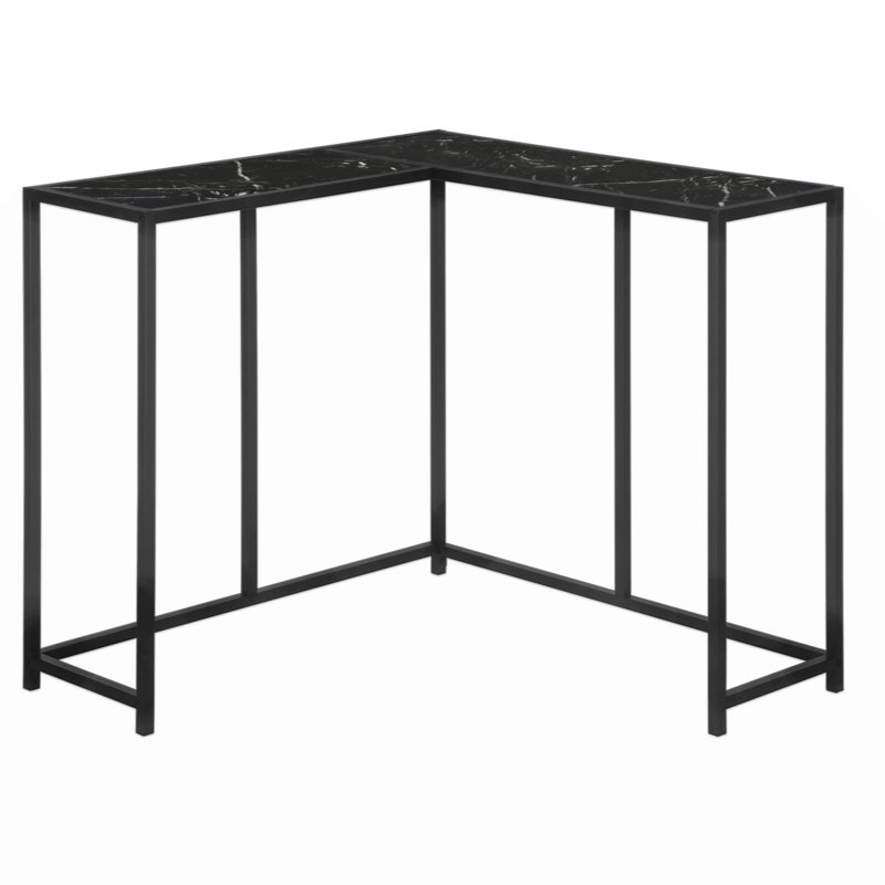 Jordyn Accent Table, Console, Entryway, Narrow, Corner, Contemporary,, Black