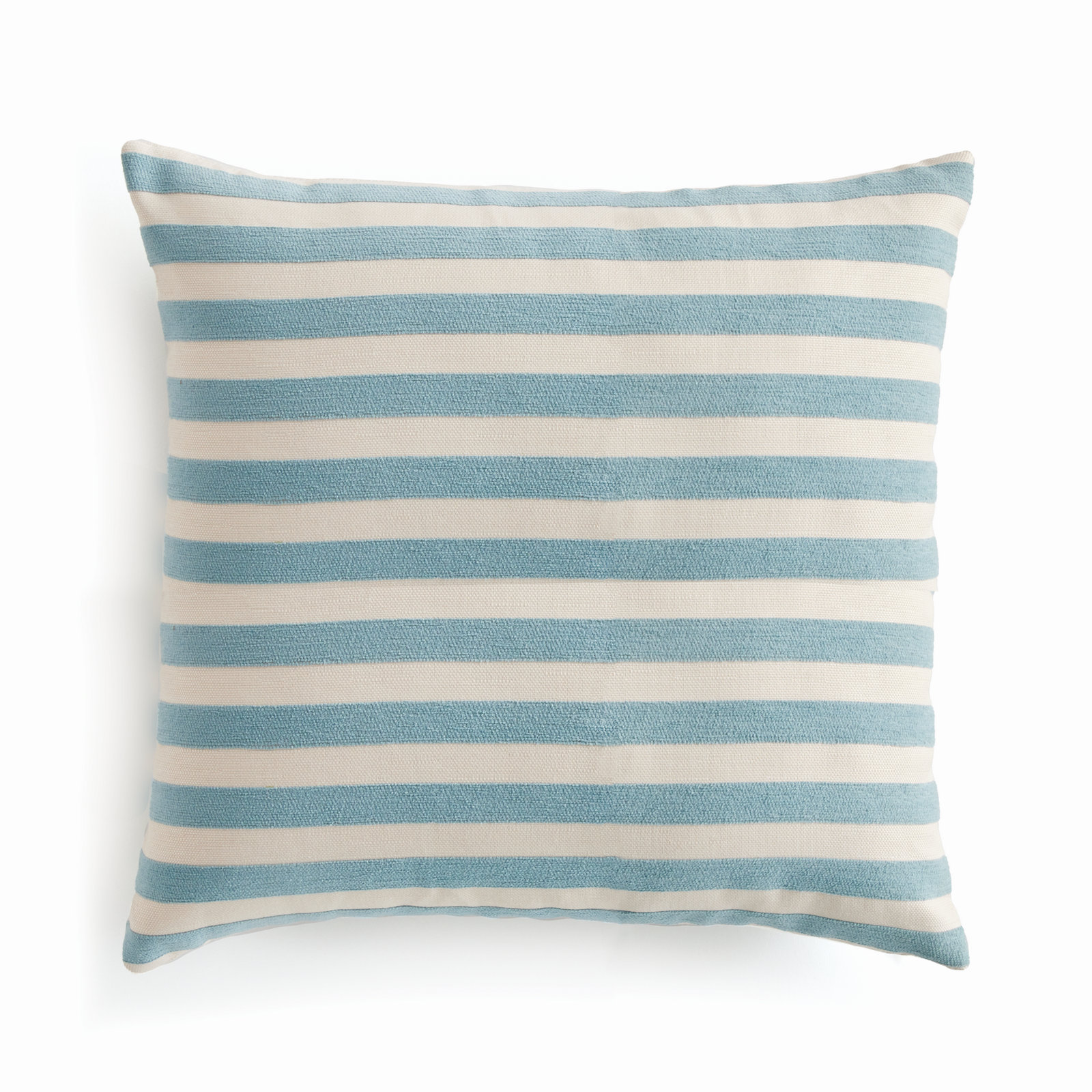 Throw Pillow, Blue/Ecru, Square 24"