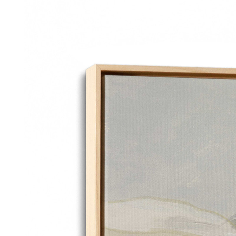 Reproduction de paysage discret II, Cadre américain en érable flottant, H 16,75 po x l 16,75 po x P 1,75 po, 1