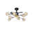 Dawrin 32.3'' Ceiling Fan with 8 LED Lights