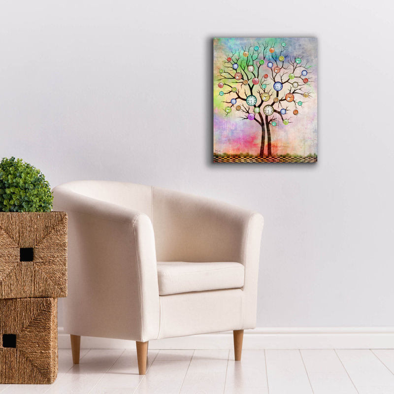 «Tree 3» par Mark Ashkenazi, art mural sur toile, H 24 po x l 20 po x P 0,75 po