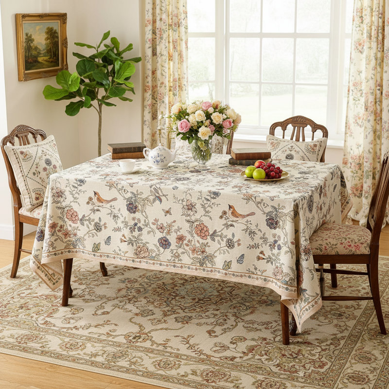 Nappe rectangulaire beige 55 "x 71"