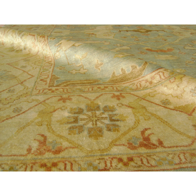 Antique Weave Oushak Wool Oriental Area Rug, Rectangle 9' x 12'