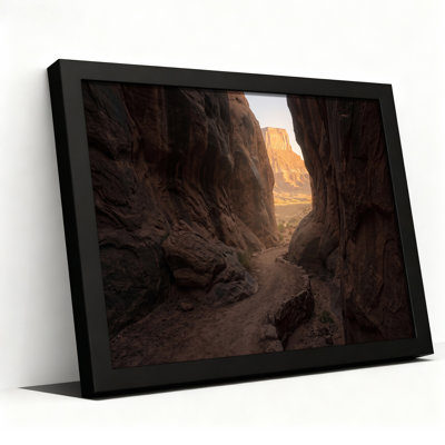 «Red Rock Canyon Path to Sunlit Mesa», art mural sur toile