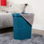  Panier à linge mince 50 L, panier à linge, couvercle, plastique, L 17,65 po x l 13,75 po x H 21 po-75514934
