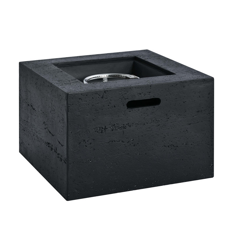 MGO Outdoor Square Fire Pit With Steel Burner,Lightweight 24.02-Inch Propane Fire Pit Table With Adjustable Flame, 40,000 BTU, Lava Rocks, And Rain Cover For Patio,Backyard, And Poolside