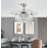 42'' Derice 4-Blade LED Crystal Chandelier Ceiling Fan with Remote Control and Light Kit Included