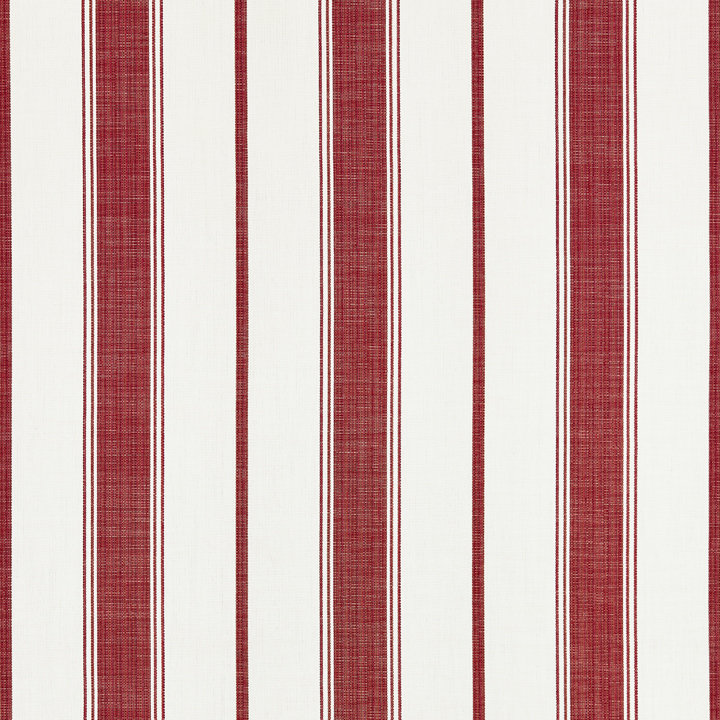 Chatham Sconset Stripe Fabric, Currant