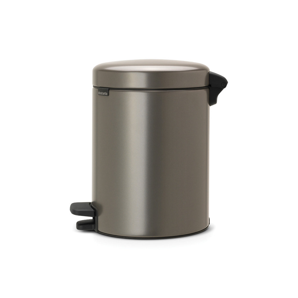Brabantia Newicon 1.3gal Step-On Can, Platinum