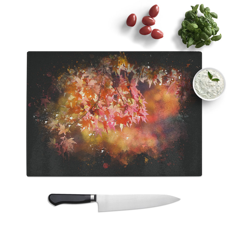 Maple Tree Vol.1 Paint Splash Chopping Board, 20cm W x 28.5cm L