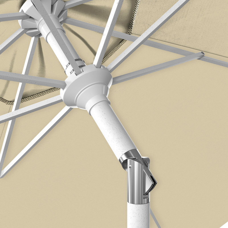 Parasol de marché 108 po, Beige antique, Blanc mat