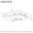 Platform Bed with Guardrails and Storage Shelves, Solid Wood Design with Semi-Enclosed Safety Style-622418941-622418942