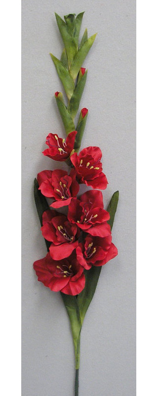 Glaïeul artificiel en aérosol, Rouge / Rouge