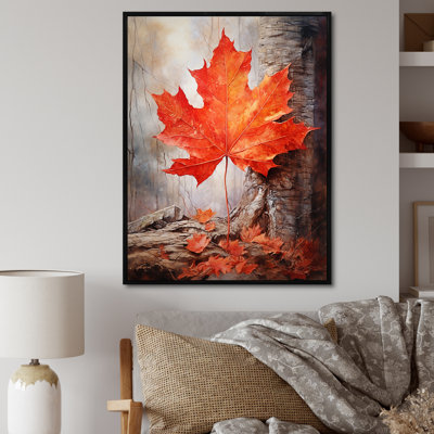 «Maples Mark Autumn Red I» sur toile
