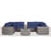 Citlali Rattan Wicker Fully Assembled 4 - Person Seating Group with Cushions