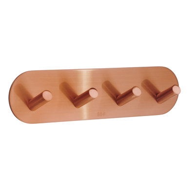 Quadruple Self-Adhesive Wall Mounted Hook Rack