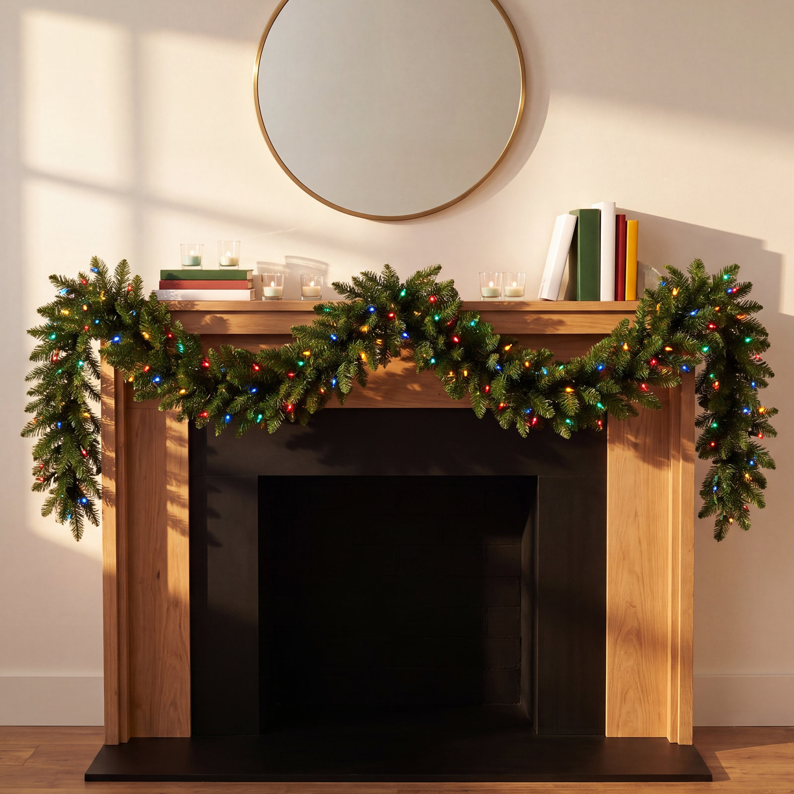 Peabody 600" Pre-Lit Christmas Garland
