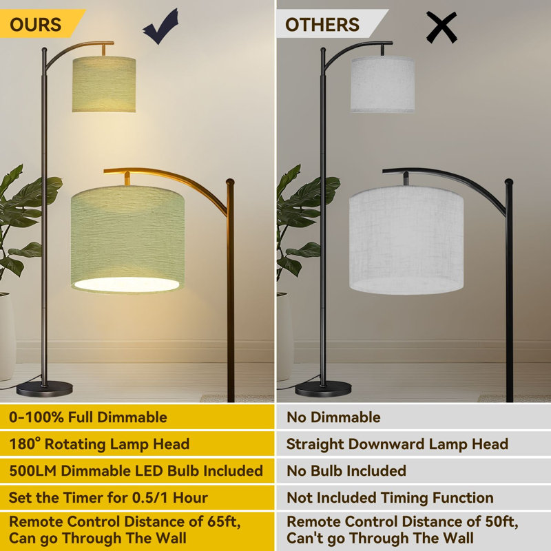 Lampe sur pied PeeNoke Arc Light Green