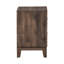 Table de chevet 2 tiroirs Anquenette en brun