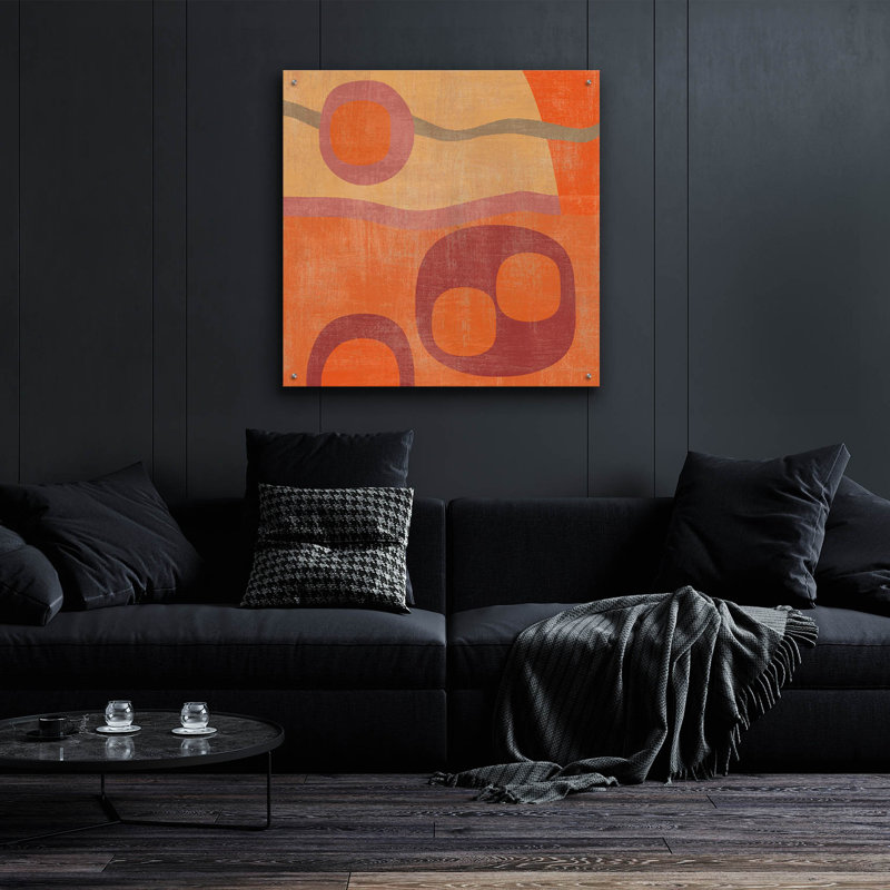  «Abstract 3» par Erin Clark, art mural en verre acrylique, 36 po x 36 po, H 36 po x l 36 po x P 0,2 po