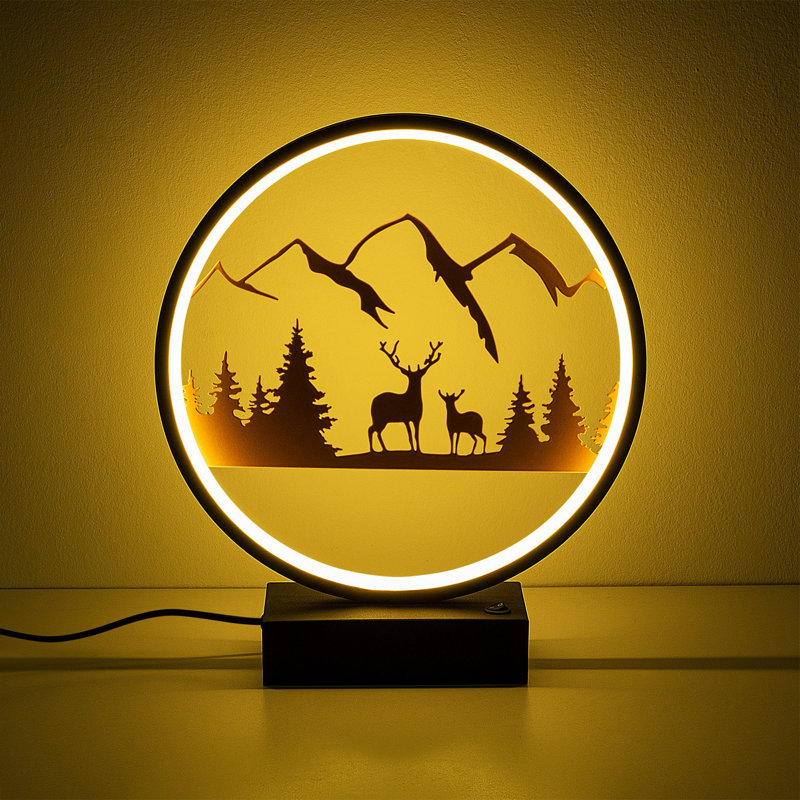 Lampe de table, Cuivre noir
