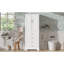 Grand meuble-lavabo haut avec 3 tiroirs, portes à fermeture douce, tablette réglable, fermeture magnétique, trousse, poignées en acier doré pour rangement 72,2 pouces, tablettes cloisonnées standard et profondes,-858810838