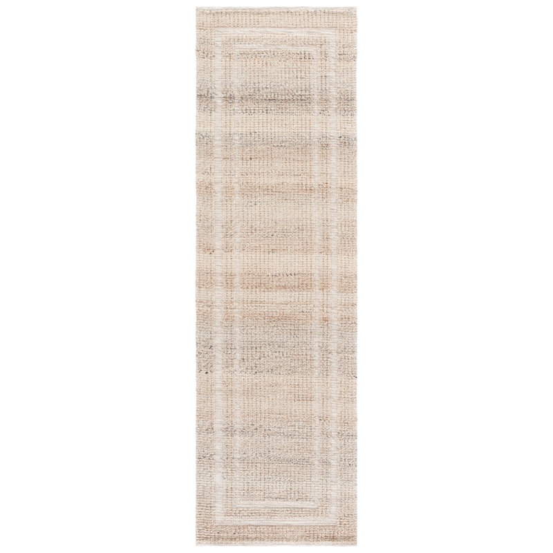 Natura 229 Hand Loomed Wool Geometric Rug, Runner 2'3" x 8'