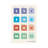" Square Times Tables - 2 " by PaperPaintPixels Painting Print-59580087