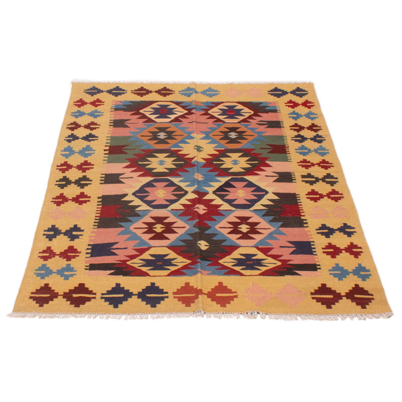 Tapis unique en laine nouvel âge 4 pi 10 po x 6 pi 4 po Husebo