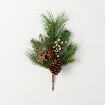 17'' Faux Pine Branch