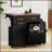 47.2 Inch Farmhouse Kitchen Island With Drop Leaf, Removable Racks, And Ample Storage For Enhanced Functionality And Style-1577635311