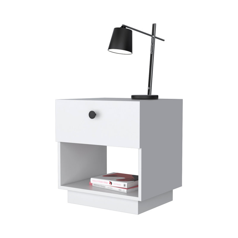 1 Drawer Nightstand, Storage Shelf