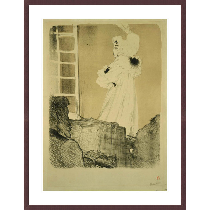 «Miss May Belfort (State I)» par Henri de Toulouse-Lautrec, impression giclée encadrée, H 41,5 po x l 32,07 po