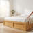 Queen Size Platform Bed Frame with Storage Drawers and Footboard Cubby, Modern Space-Saving Design Without Headboard-1026173021