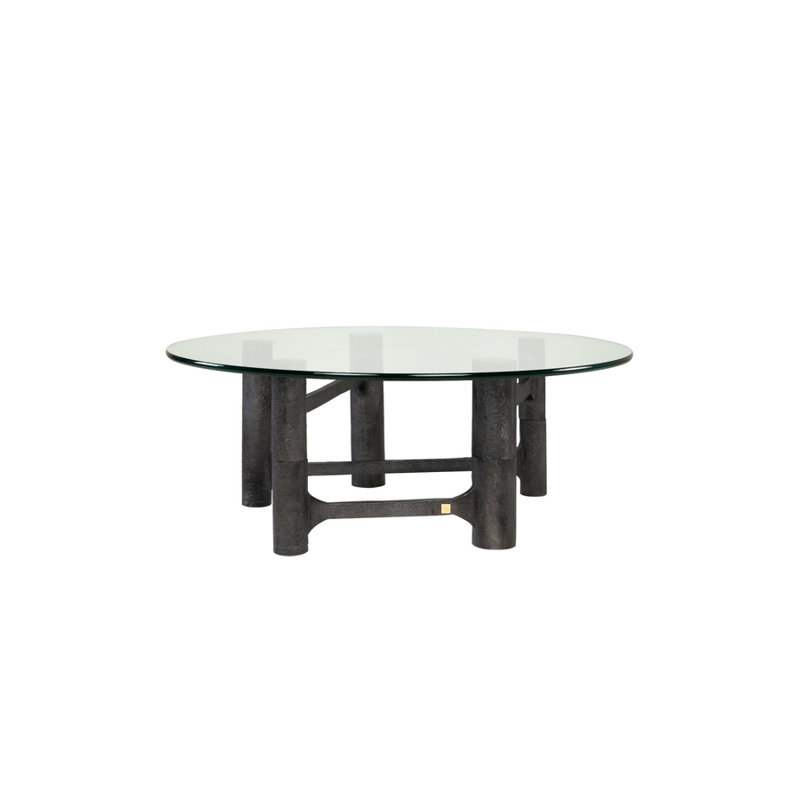 Glass Coffee Table, 16" H x 43" L x 43" W