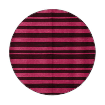 HorizontalStripes Red Indoor and Outdoor Area Rug
