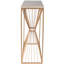 Cosmo Fossil Stone & Metal Console Table