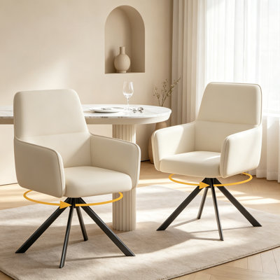Chaises de salle à manger pivotantes Mid-Century 