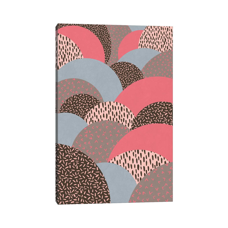 Abstract Autumn Hills Pattern by Alisa Galitsyna - Wrapped Canvas Gallery-Wrapped Canvas Giclée, 20.32 cm H x 30.48 cm W