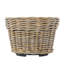 Panier à fleurs conique en rotin pour l'intérieur et l'extérieur avec pot en plastique, petit-138096783