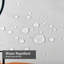 Rideau de douche crème imperméable, rideaux de douche pour la salle de bain avec 12 crochets-130015547