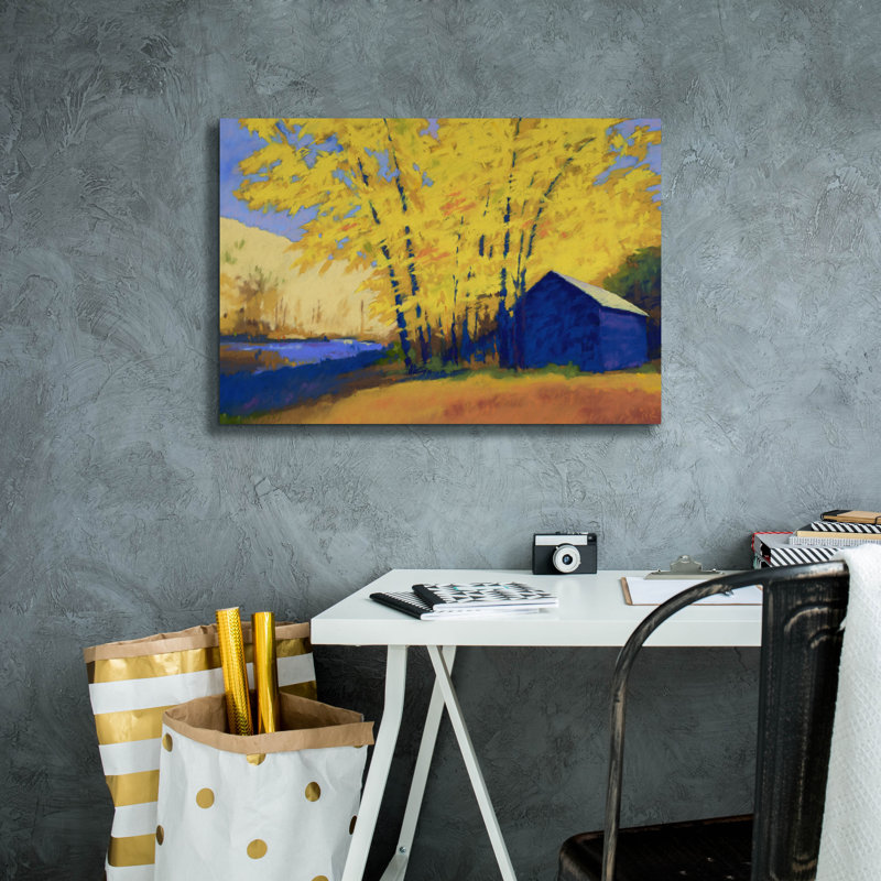 «Hartmans Place» par Mike Kelly, art mural sur toile, H 18 po x l 26 po x P 0,75 po